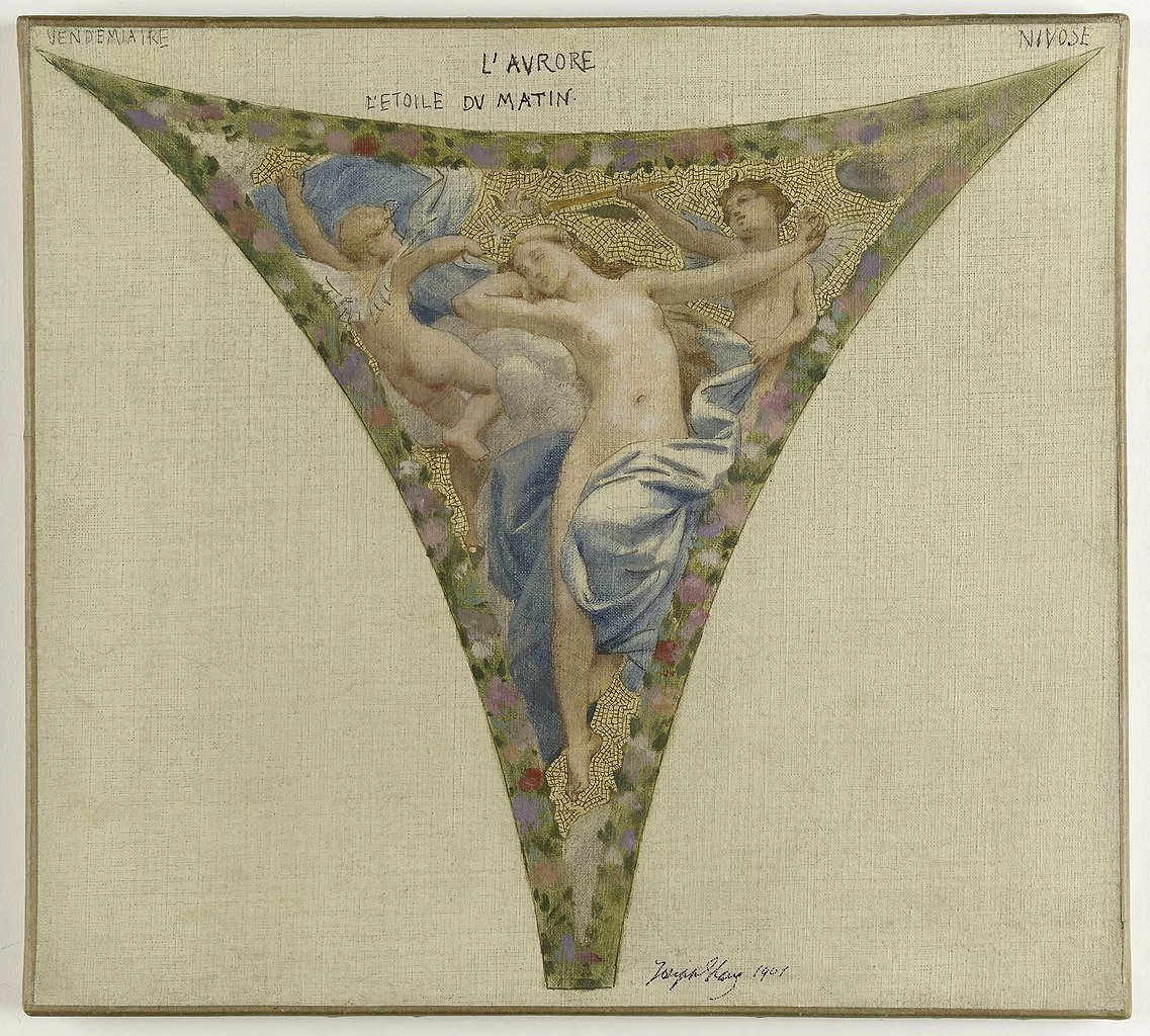 Bozzetto per la scalinata festiva dell'Hôtel de Ville, L'Aurora - Museo delle Belle Arti della città di Parigi